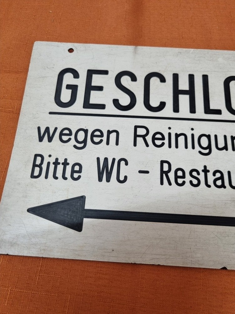 waarschuwings bord duits, Ophalen of Verzenden, 'T Olde Gre-j, Info@toldegrej.nl, Endepoelstraat 20f Didam