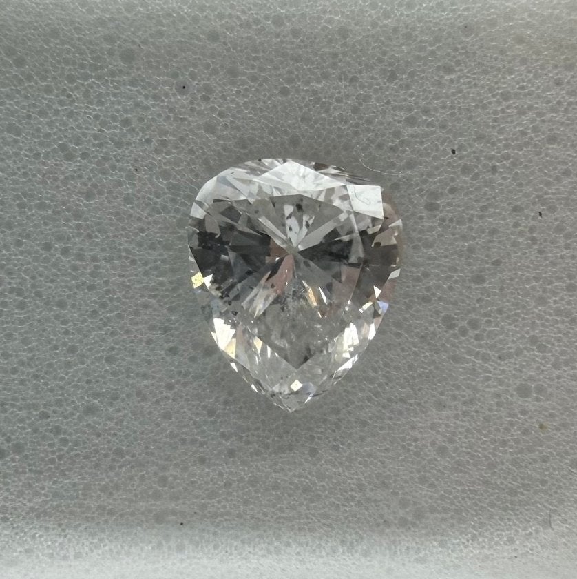 Diamant (Natuurlijk) - 0.58 ct - Peer - D (kleurloos) - SI3, Sieraden, Tassen en Uiterlijk, Edelstenen, Ophalen of Verzenden, Nieuw
