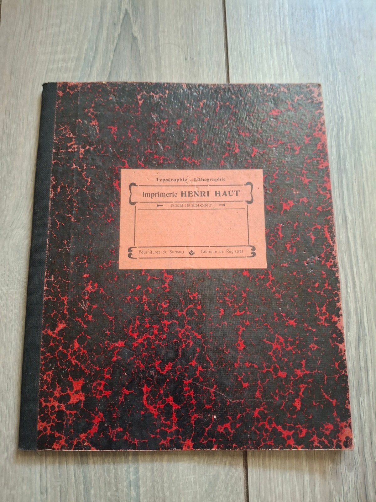 Oud Frans onbeschreven registerboek Henri Haut, Ophalen of Verzenden