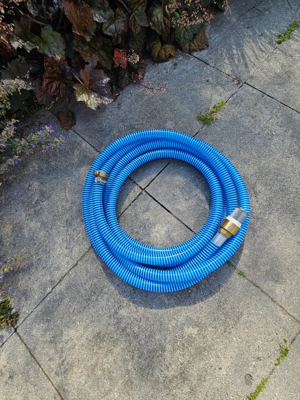 Aanzuigslang met koppelingen en filter, Ophalen, Gebruikt, Tuinslang