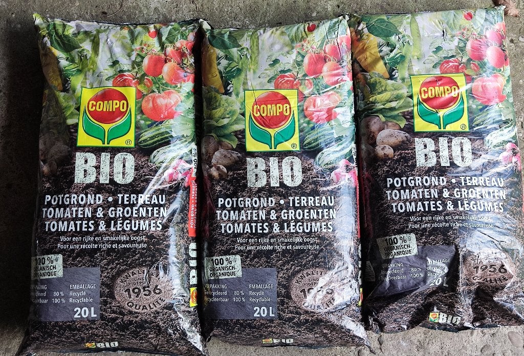COMPO Bio Potgrond Tomaten & Groenten, Tuin en Terras, Aarde en Mest, Ophalen, Potgrond