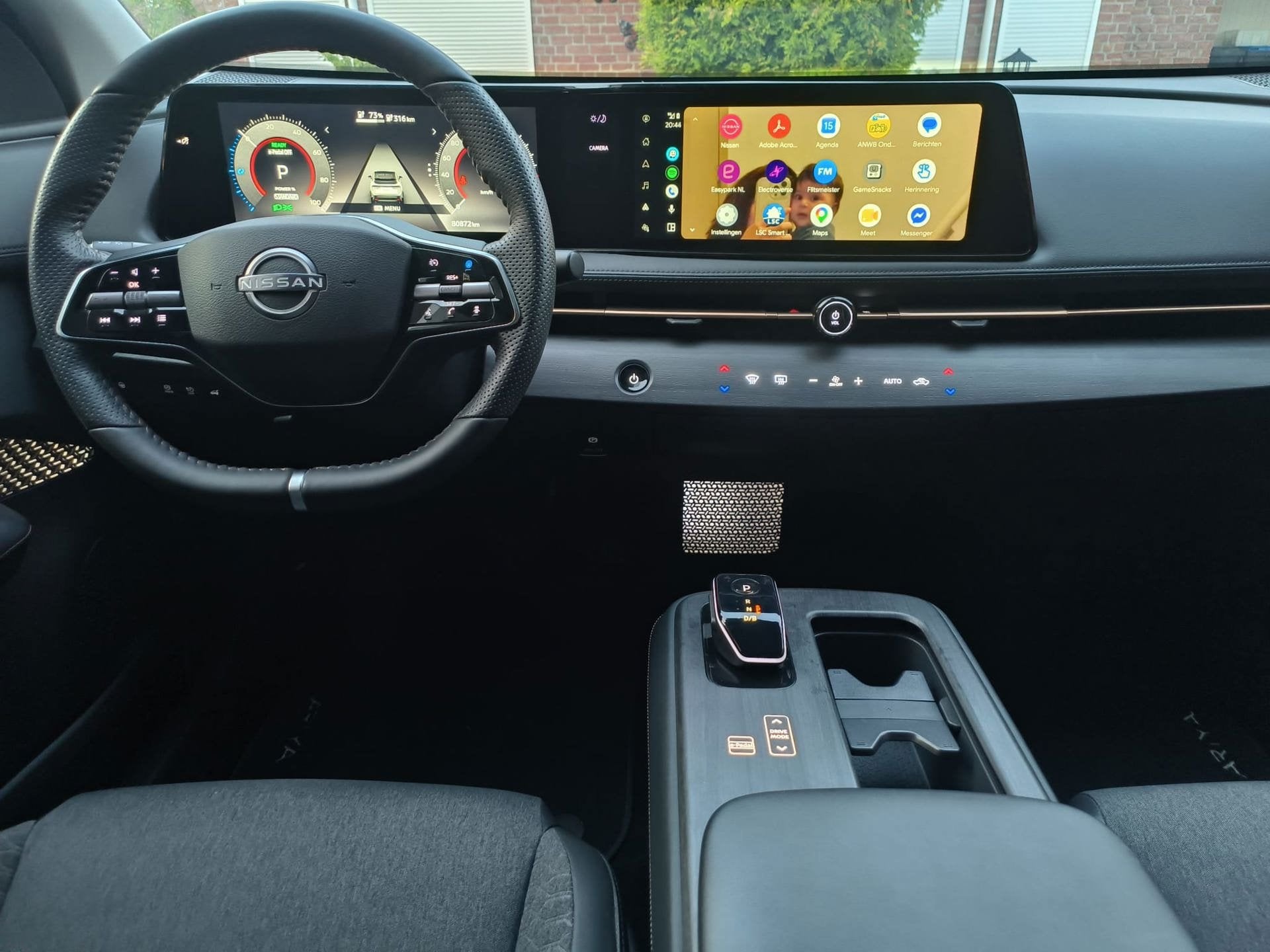Nissan Ariya Advance 66 kWh SOH 98% volle optielijst 360* ca, Auto's, Dealer onderhouden, Gebruikt, Leder en Stof, 401 km