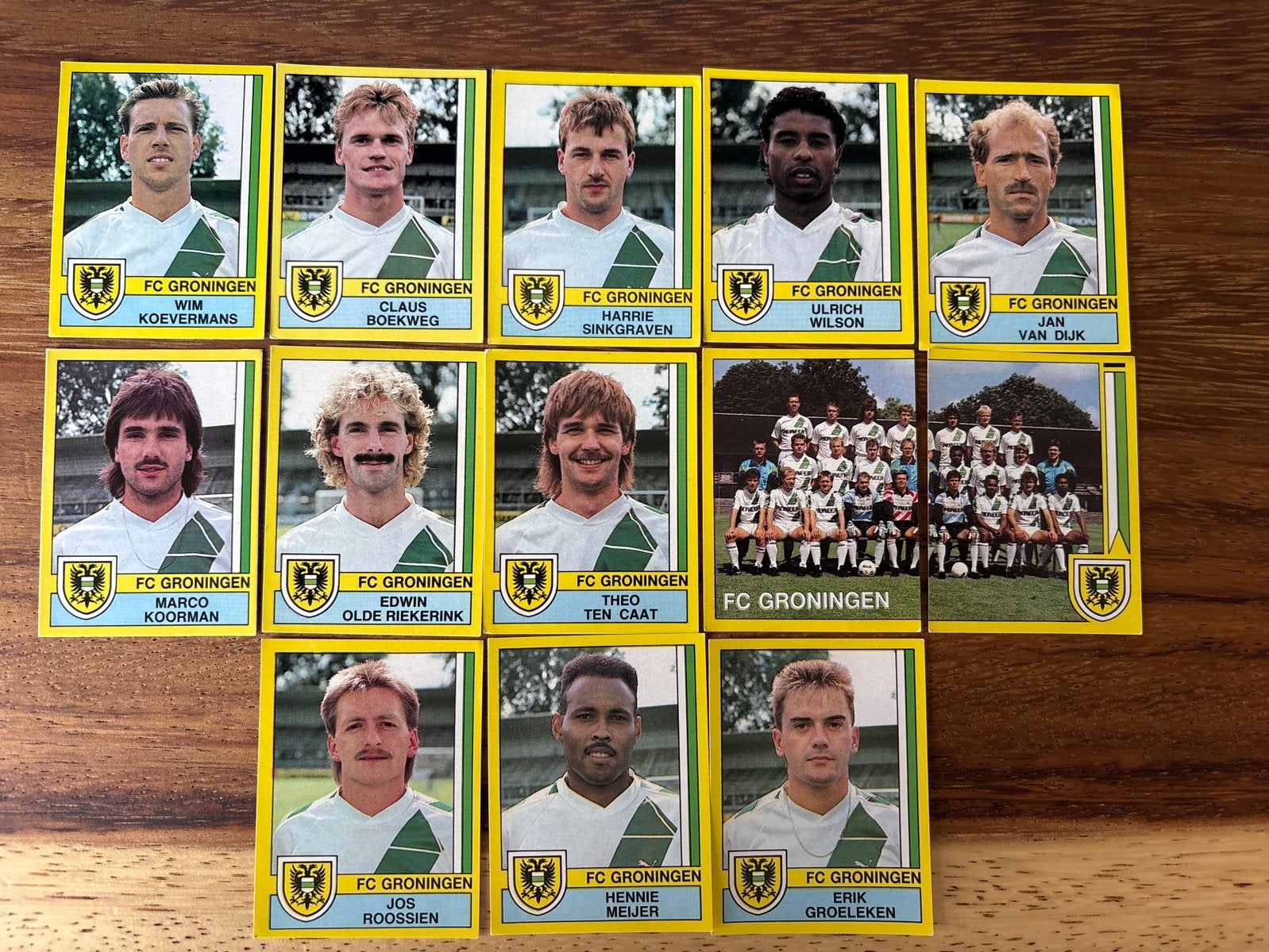 FC Groningen Voetbal 1990 Panini, Ophalen of Verzenden, Gebruikt, Stickers en Plaatjes