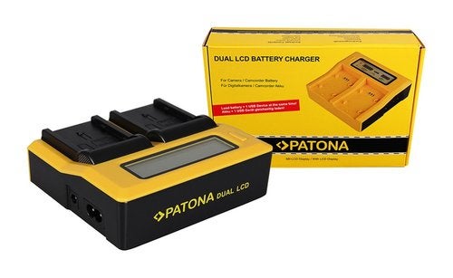 Dual LCD USB Charger Panasonic DU14 VBG130K 260K VBG6, Verzenden, Nieuw