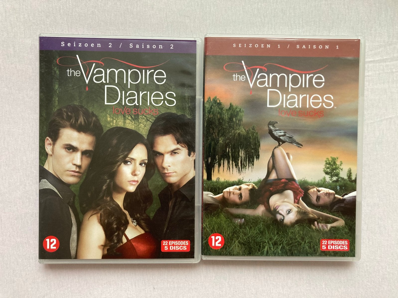 The Vampire Diaries Seizoen 1 & 2, Spaans, Spaans, Ophalen of Verzenden, Zo goed als nieuw