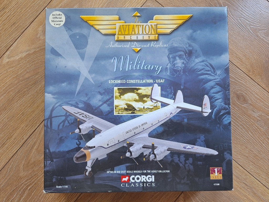 Diecast 1:144 1/144 Corgi Lockheed Constellation - USAF, Overige merken, 1:144 tot 1:200, Ophalen of Verzenden, Zo goed als nieuw