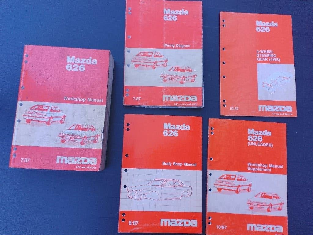 Dealer werkplaatsboeken Mazda 626 + Coupé vanaf 07/1987, Boeken, Verzenden, Mazda