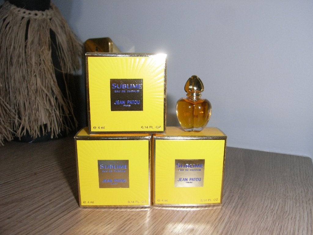 JEAN PATOU/SUBLIME eau de parfum 3x flesje 4 ml, NIEUW!, Ophalen of Verzenden, Nieuw