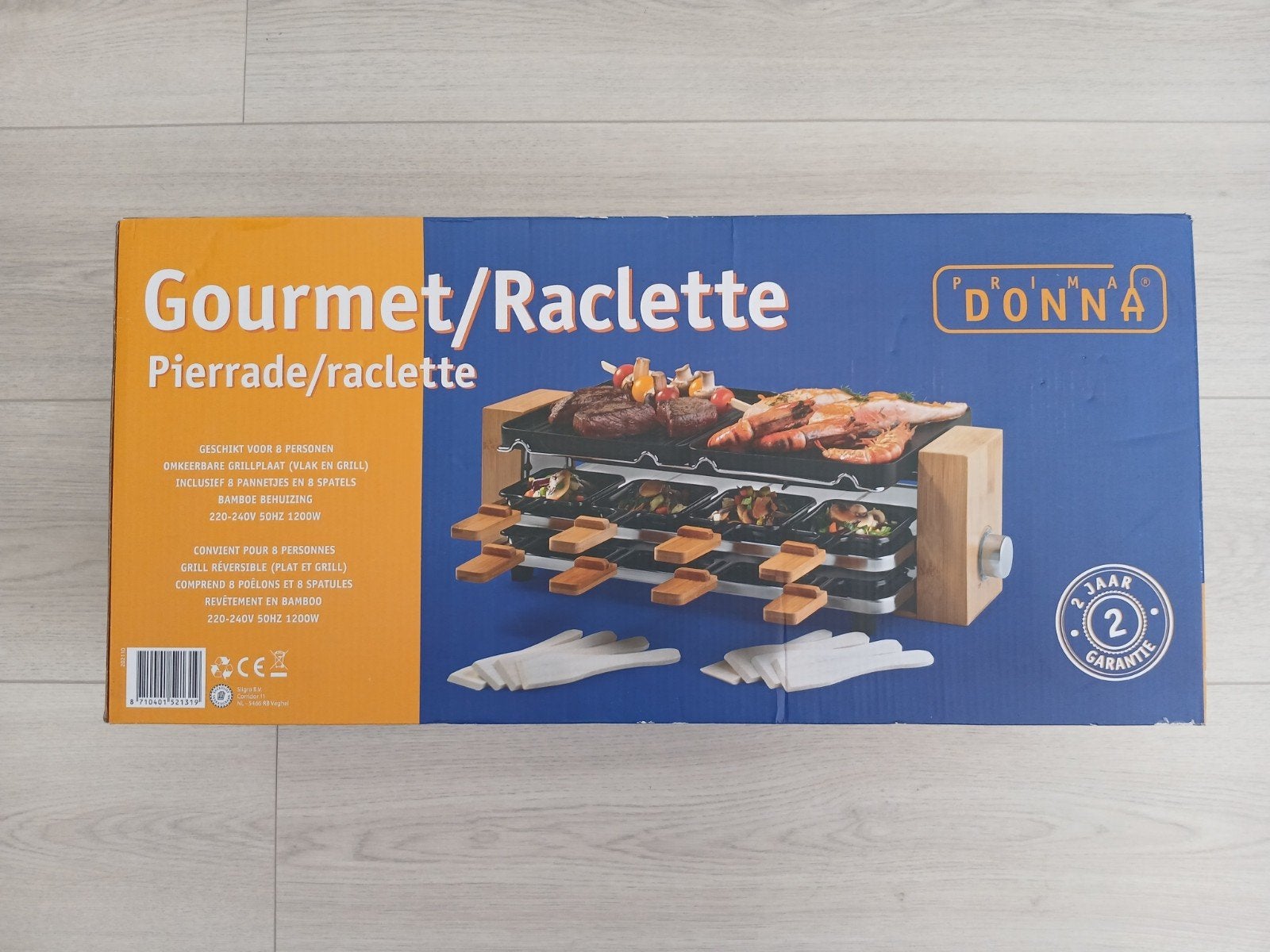 Donna Nieuwe 8 Persoons Gourmet & Grill Raclette, Ophalen of Verzenden, Nieuw