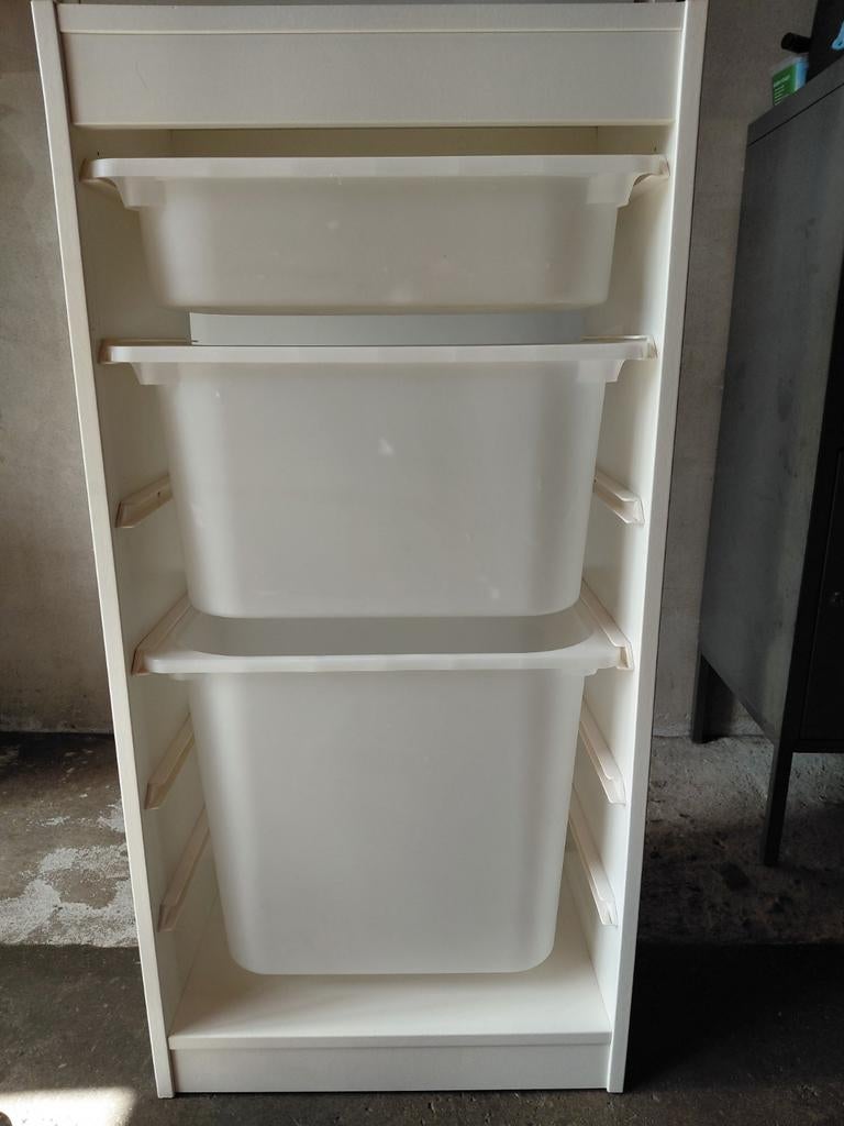 Ikea trofast met 3 opbergboxen, eventueel andere kleur boxen, Huis en Inrichting, Kasten | Overige, Ophalen, Gebruikt