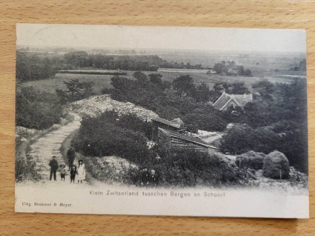 ansicht BERGEN Klein zwitserland Schoorl 1918, Ophalen of Verzenden, Voor 1920, Noord-Holland
