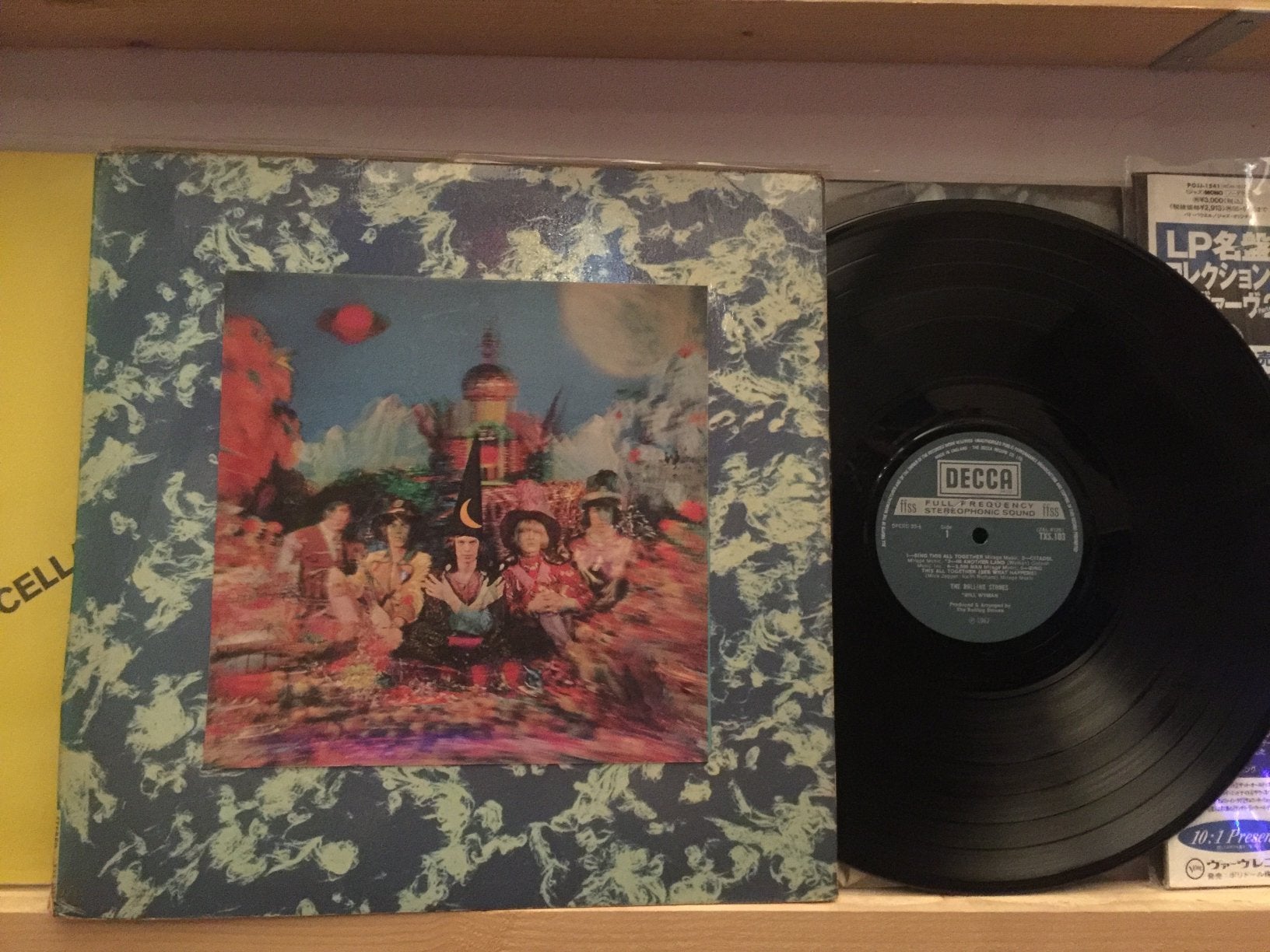 The Rolling Stones their satanic majesties 3D uk, Ophalen, Zo goed als nieuw, 12 inch, Poprock