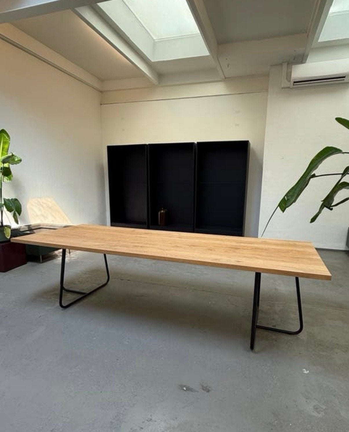 Massief eiken blad 260x100 cm, Huis en Inrichting, Ophalen, 100 tot 150 cm, Eikenhout, Vijf personen of meer