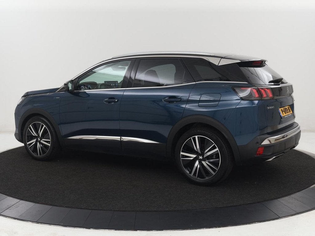 Peugeot 3008 1.6 HYbrid 225 GT Pack Business | SOH 92,5% | S, Auto's, Peugeot, Euro 6, Blauw, Bedrijf, Grijs