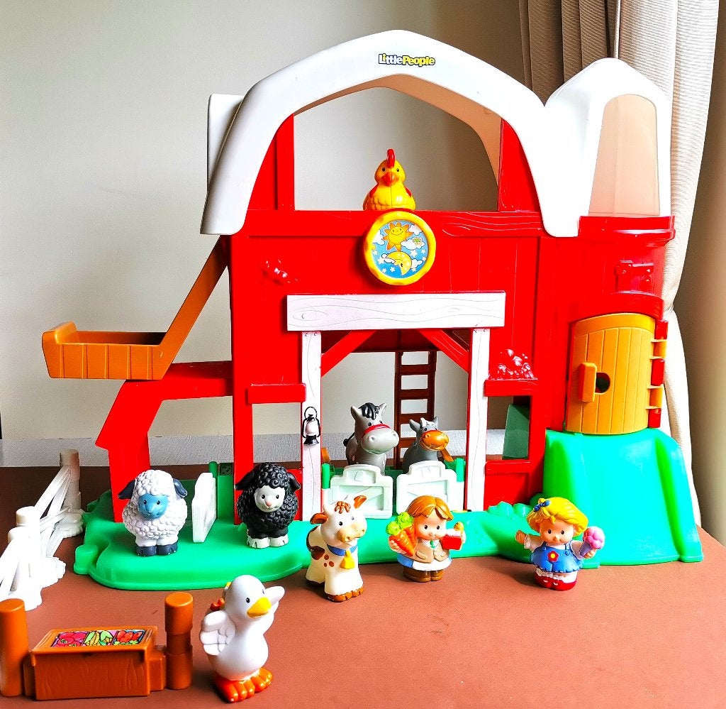 little people boerderij, Kinderen en Baby's, Ophalen, Zo goed als nieuw, Speelset, Met geluid