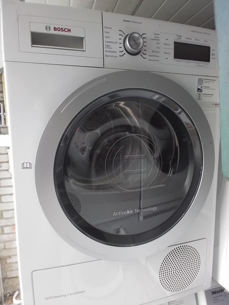 Bosch warmtepompdroger droger 8 kilo, Ophalen, 6 tot 8 kg, Gebruikt, Minder dan 85 cm