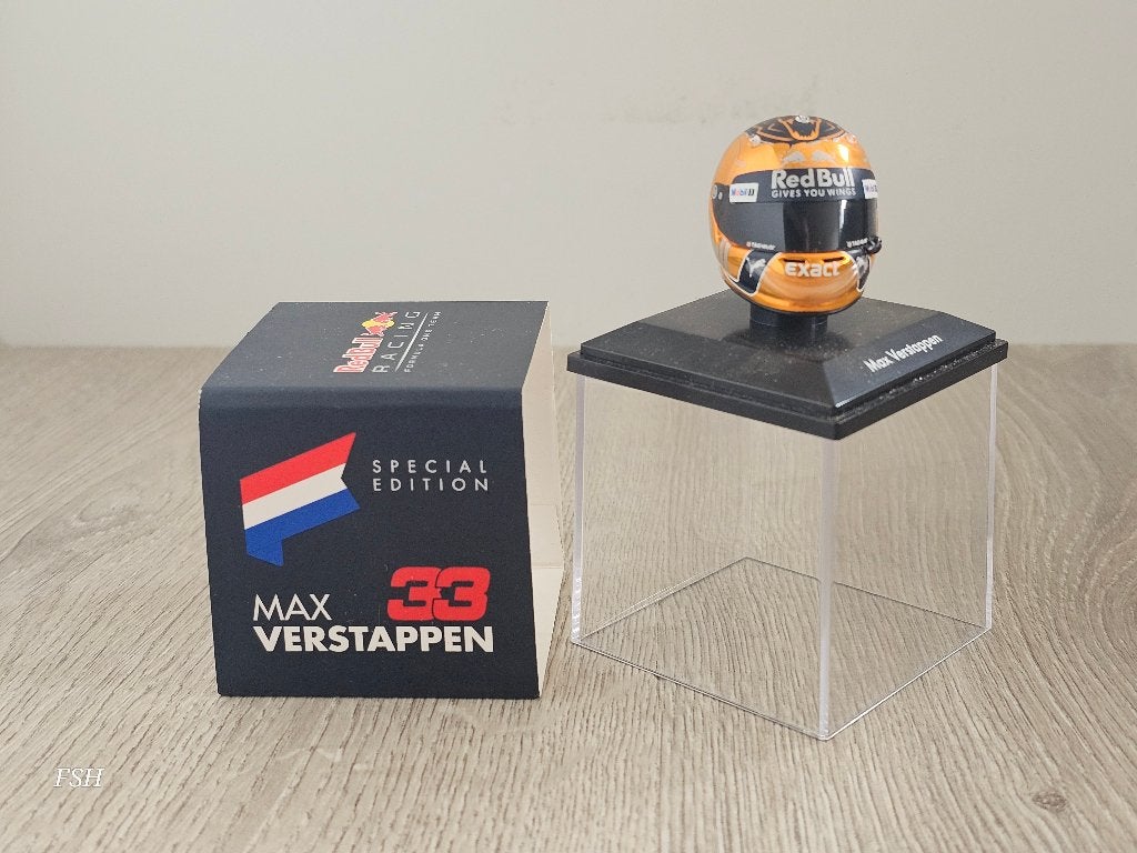 Helm 1:5, M. Verstappen # 33, GP Belgie / SPA 2017. <TOPPER>, Verzamelen, Ophalen of Verzenden, Zo goed als nieuw, Formule 1