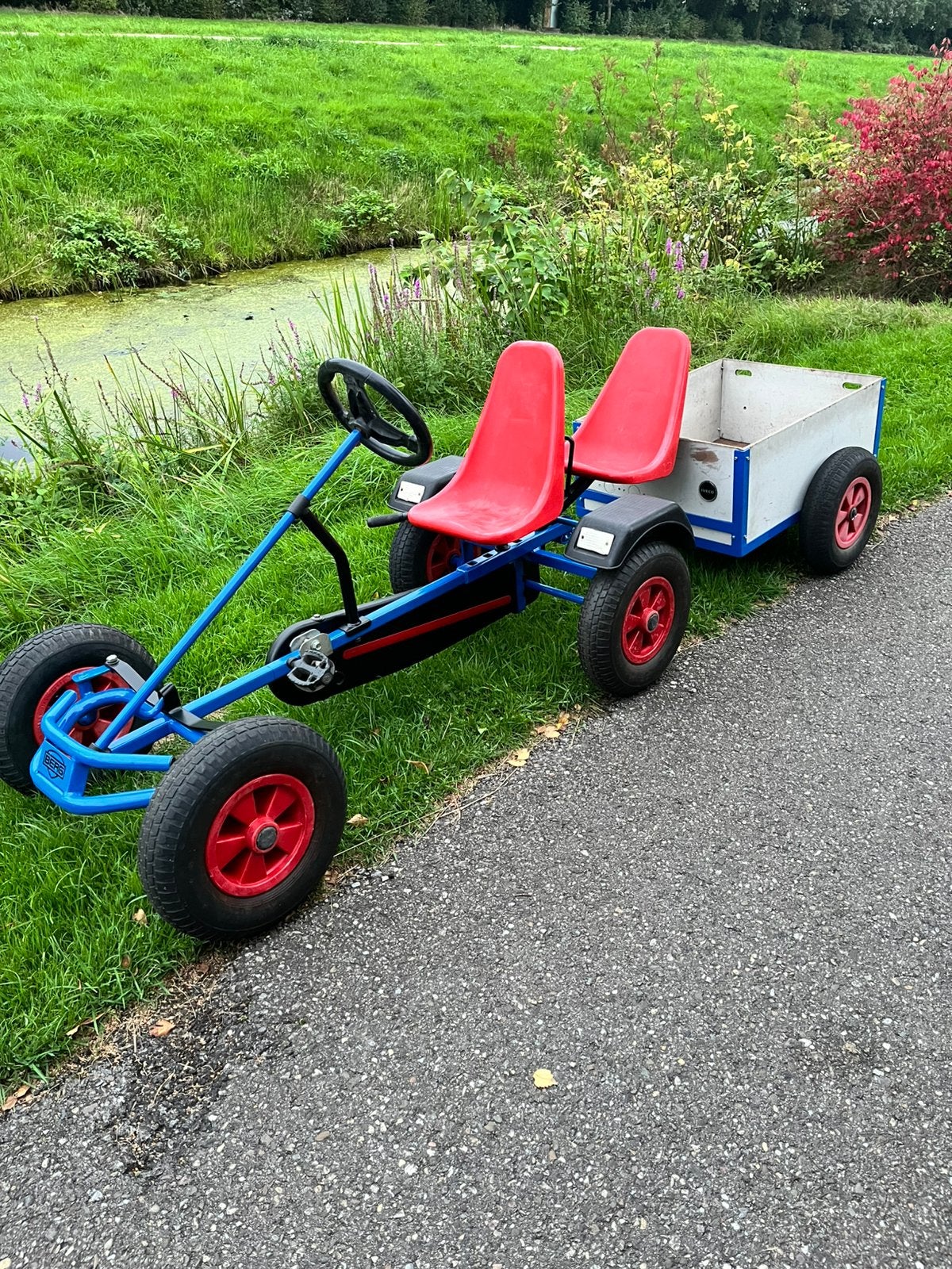 Berg skelter duozit met aanhanger, Kinderen en Baby's, Ophalen, Zo goed als nieuw, Berg, Duozit