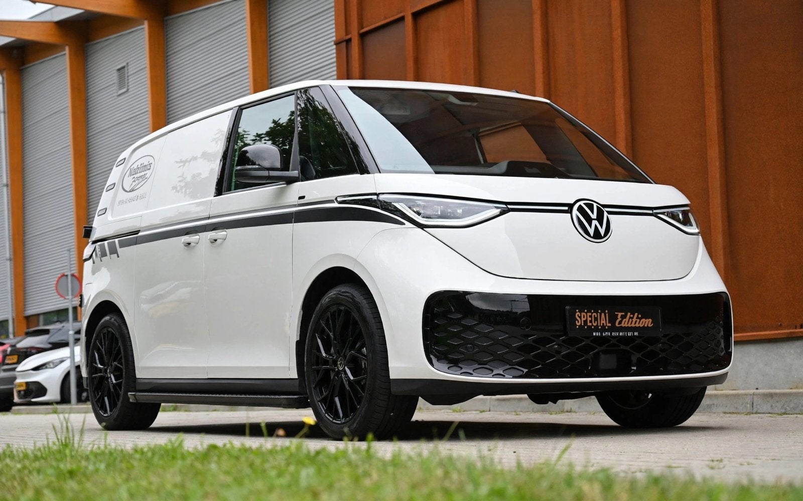 Volkswagen ID. Buzz Cargo LONG RANGE+ | 454 km | 5 jr gar., Auto's, Automaat, Zwart, Volkswagen, Wit