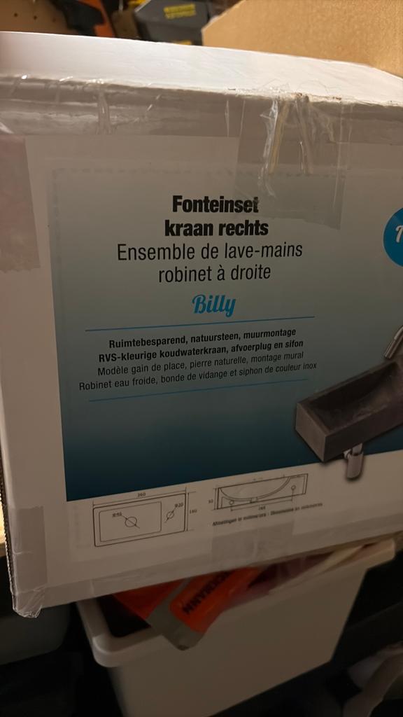 Nieuwe fonteinset van karwei, Ophalen of Verzenden, Nieuw, Toilet