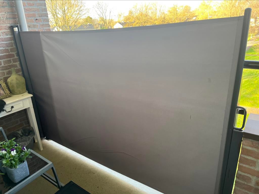 Mooie zonne/wind scherm Beschikbaar 9mei, Ophalen, Hout, 200 cm of meer