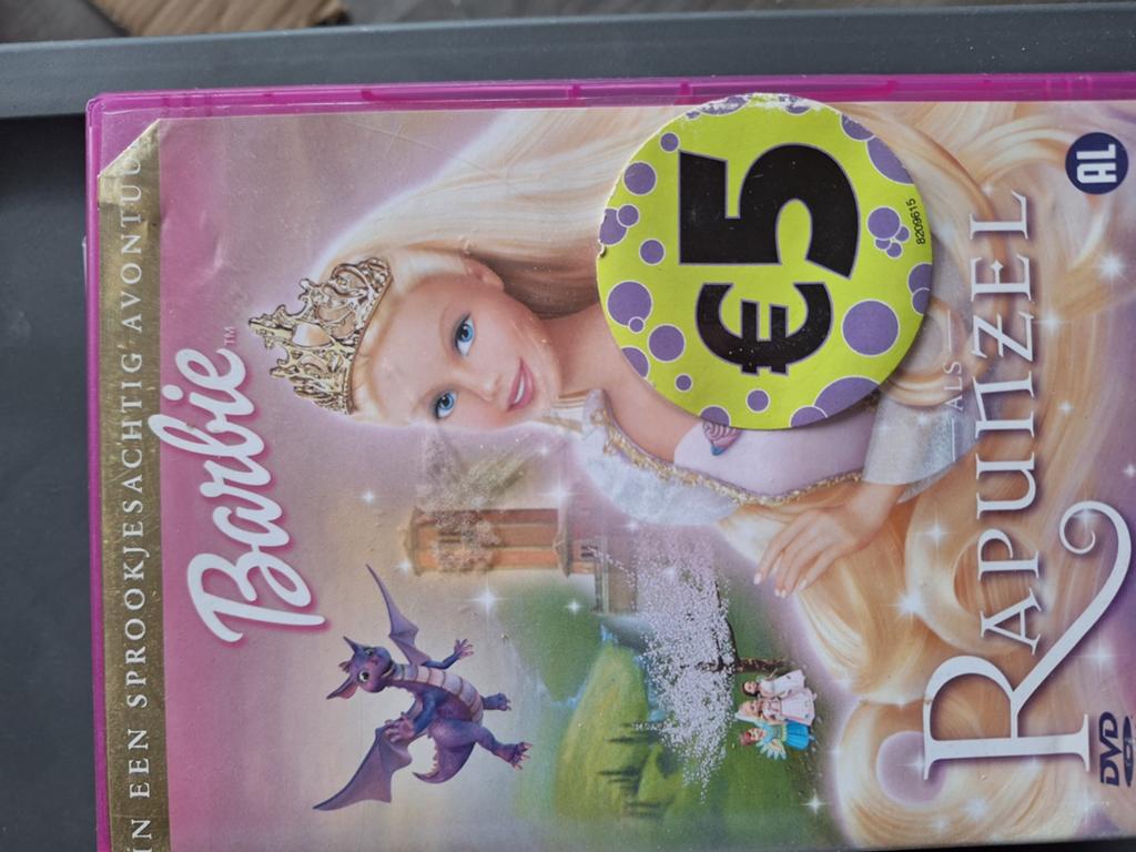 Barbie Dvd Rapunzel, Alle leeftijden, Ophalen of Verzenden, Zo goed als nieuw