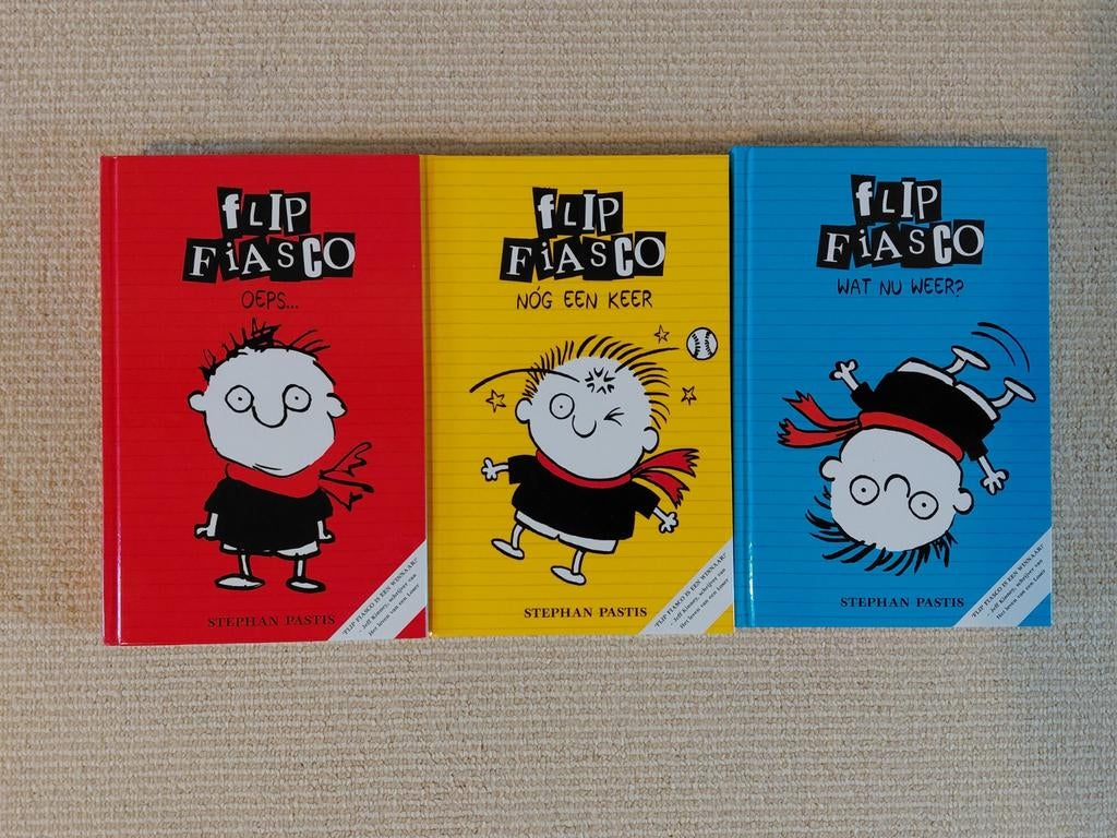Flip Fiasco Boekenreeks - Stephan Pastis (3 delen), Ophalen of Verzenden, Zo goed als nieuw, Stephan Pastis, Fictie