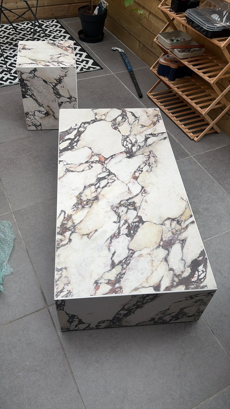 Calacatta salontafel, marmer look, koffietafel Op bestelling, Huis en Inrichting, Tafels | Salontafels, Ophalen, 100 tot 150 cm