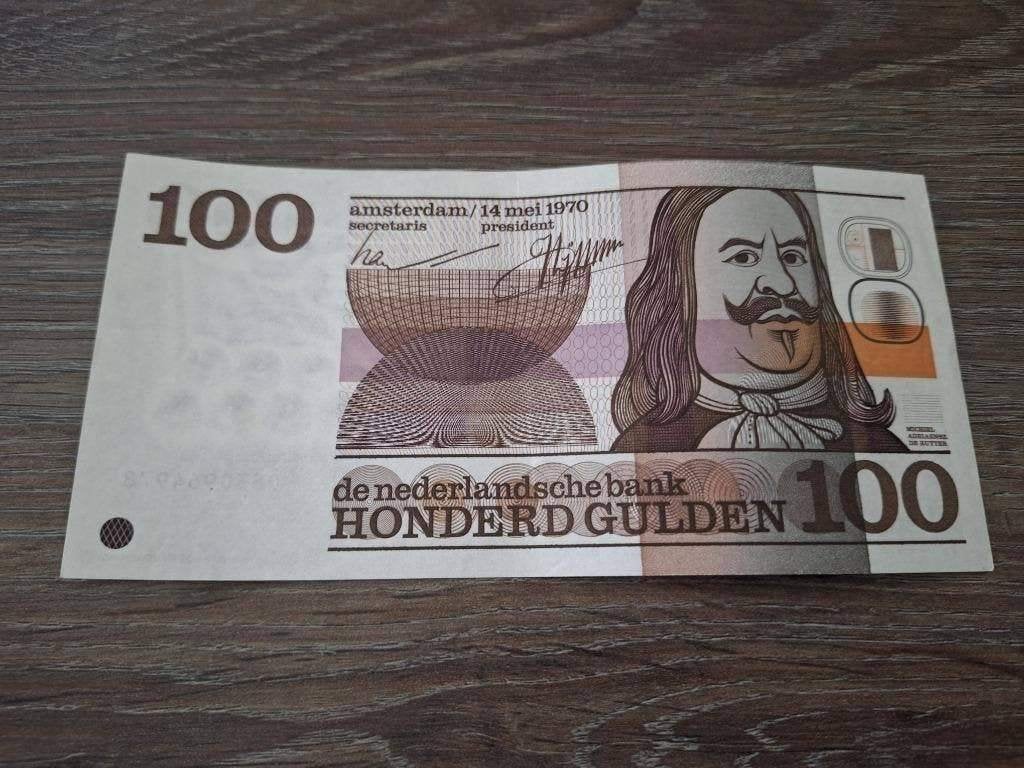 Prachtig biljet 100 gulden Michiel de Ruyter, 1970, Ophalen of Verzenden, 100 gulden