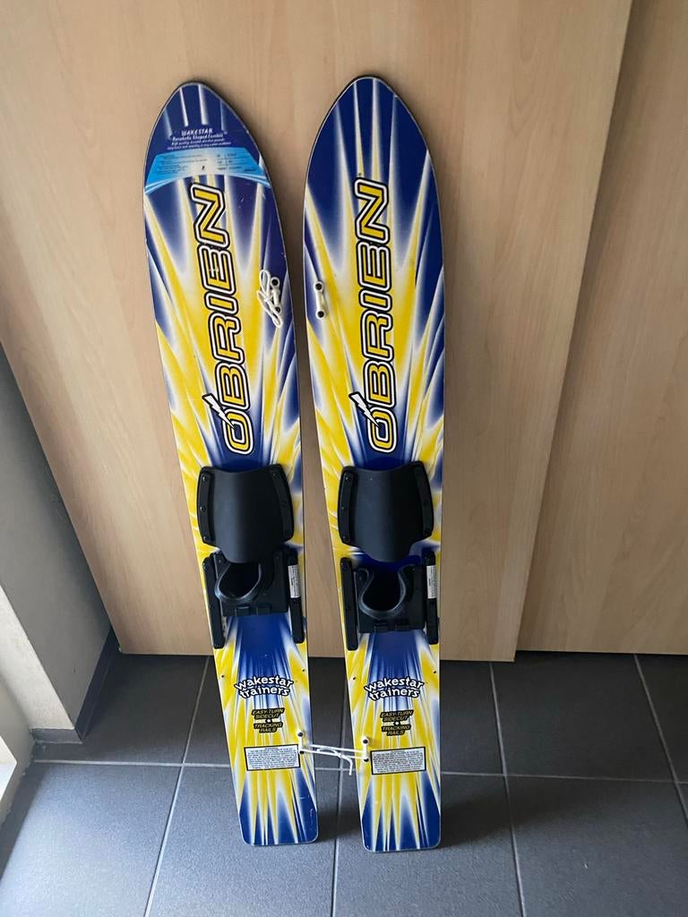 O'Brien Wakestar Trainers waterski's voor beginners, Met skitouw, Gebruikt, 130 tot 160 cm, Waterski's