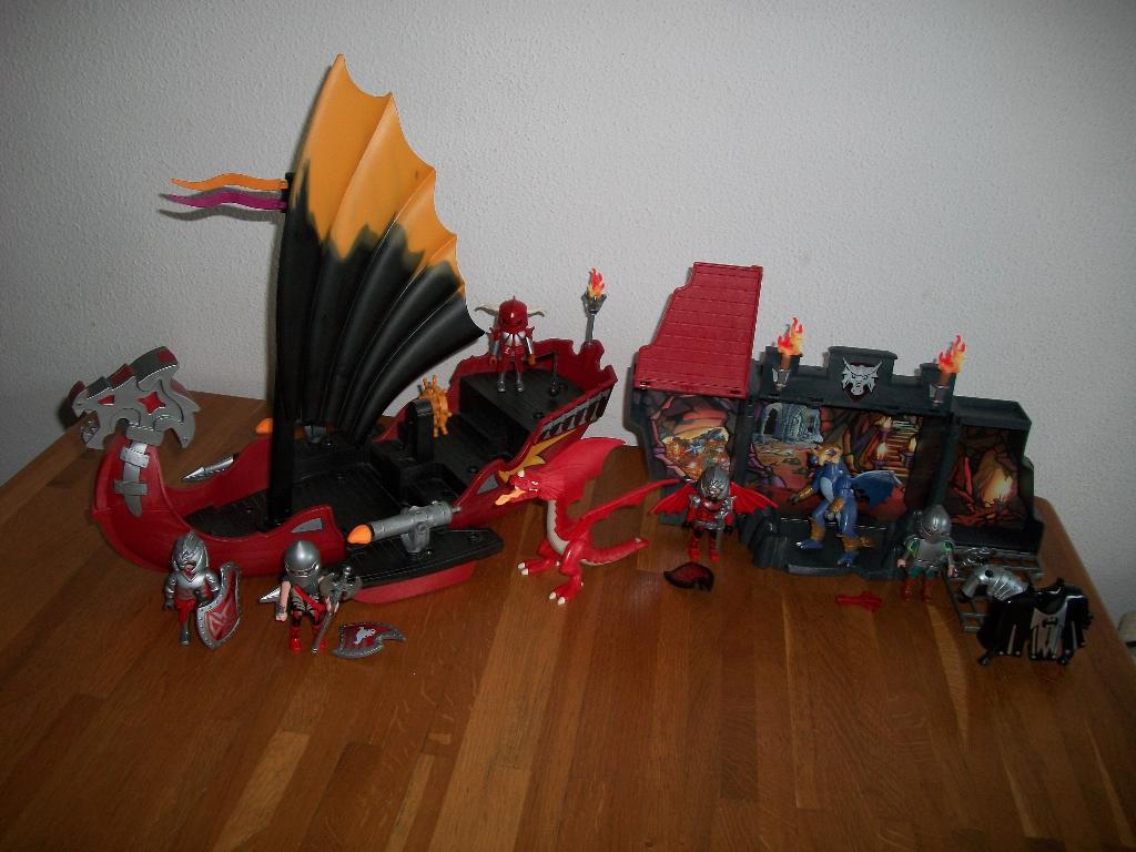 5481 + 5420 boot drakenridders en meeneem box, Ophalen of Verzenden, Zo goed als nieuw, Complete set