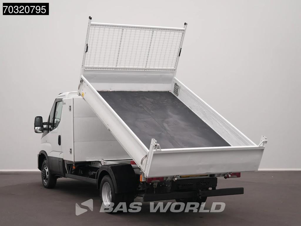 Iveco Daily 35C16 3.0L Kipper met Kist Dubbellucht 3,5t Trek, Auto's, Bestelauto's, Stof, Gebruikt, Euro 6, 4 cilinders