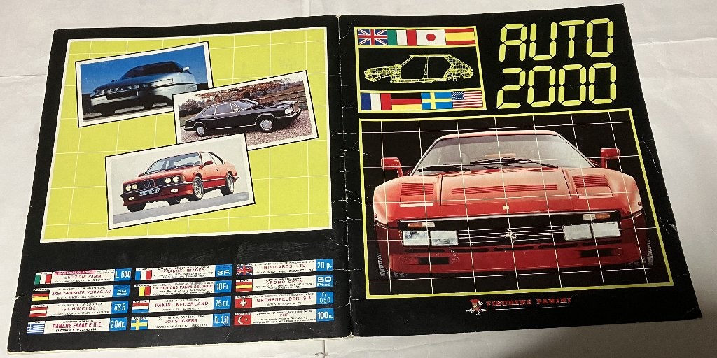 Panini Auto 2000 ( Volledig ! ), Verzamelen, Ophalen of Verzenden, Gebruikt, Auto's