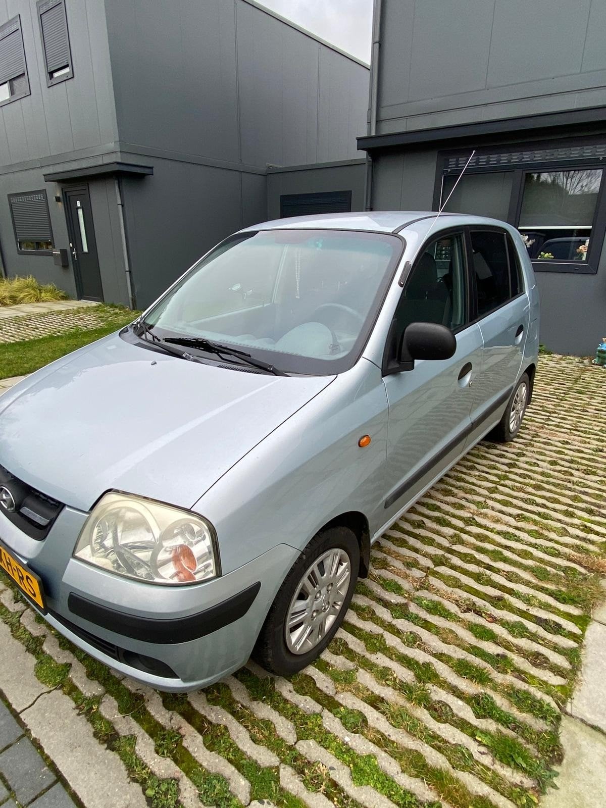 Hyundai Atos 1.1 2007 Blauw, Auto's, Hyundai, Voorwielaandrijving, 31 €/maand, 4 cilinders, Origineel Nederlands