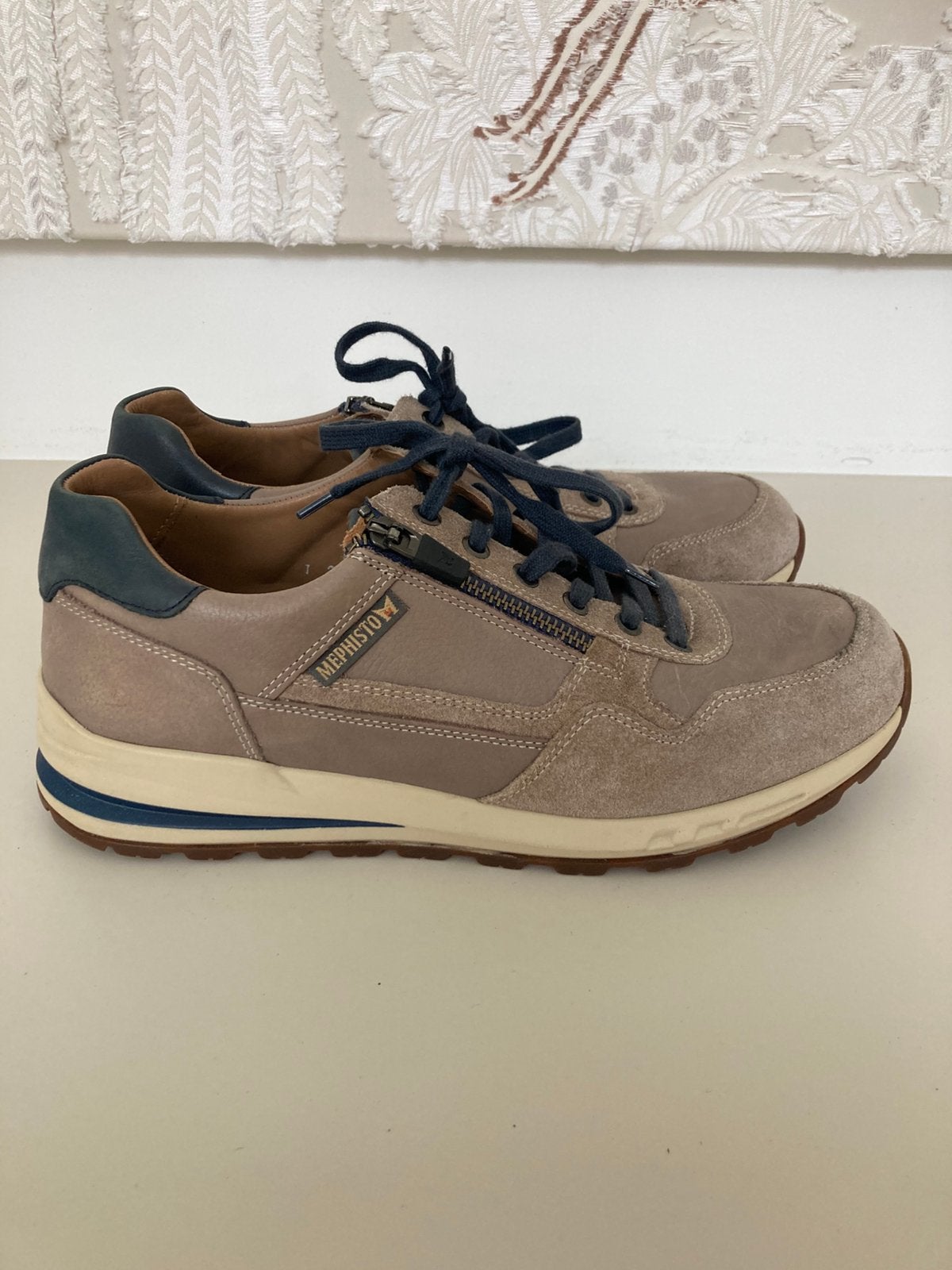 Mephisto Bradley leren schoenen maat 42 - Zo goed als nieuw, Kleding | Heren, Overige kleuren, Ophalen of Verzenden, Sneakers of Gympen