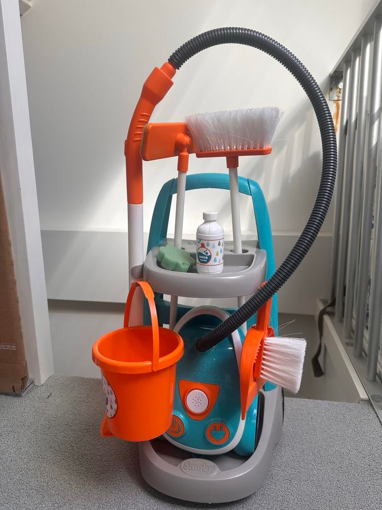 Smoby Schoonmaakset voor Kinderen -Speelgoed Schoonmaakwagen, Kinderen en Baby's, Ophalen, Gebruikt, Jongen of Meisje