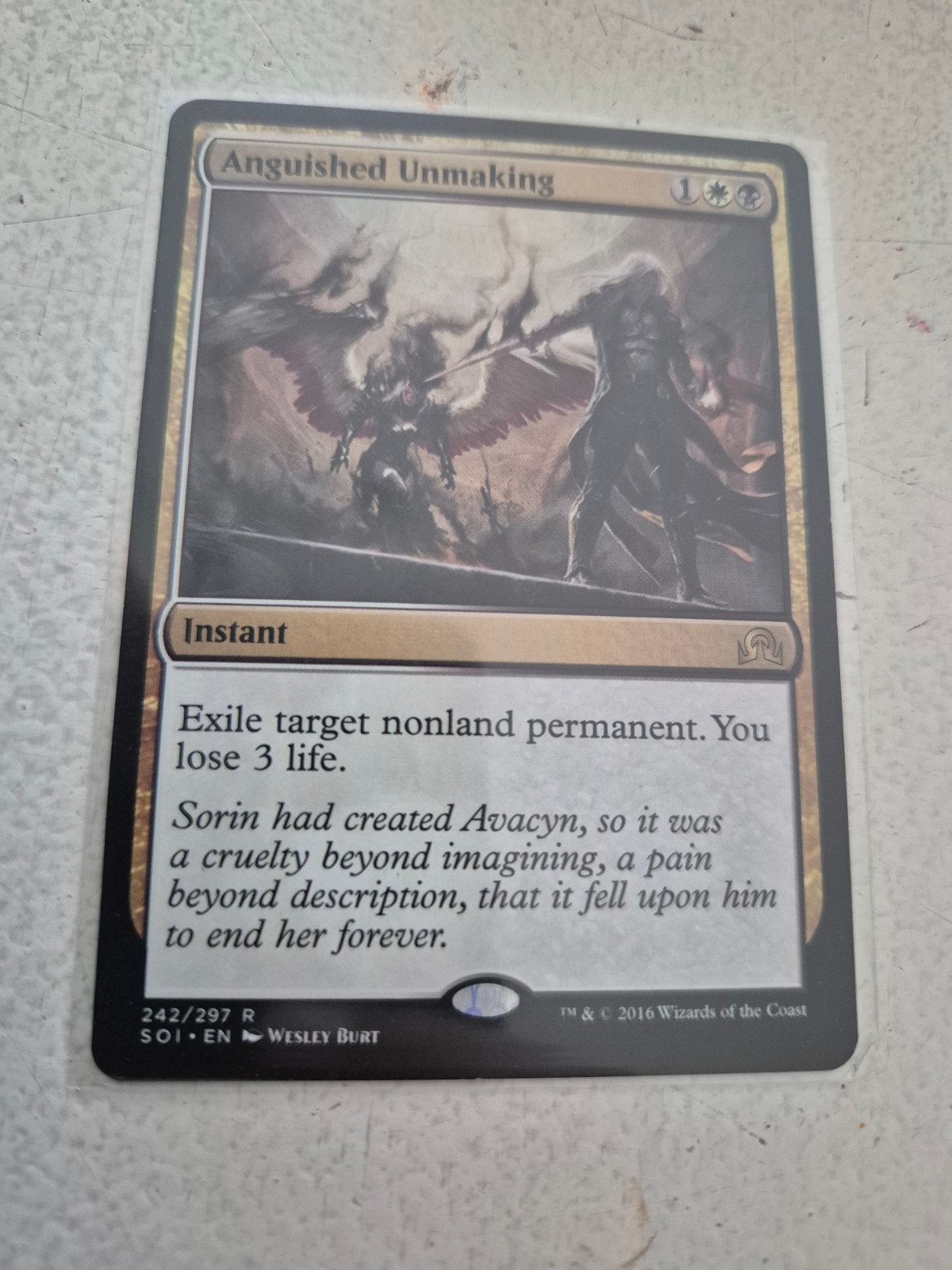 Anguished Unmaking - Magic: The Gathering Kaart, Ophalen of Verzenden, Zo goed als nieuw, Losse kaart