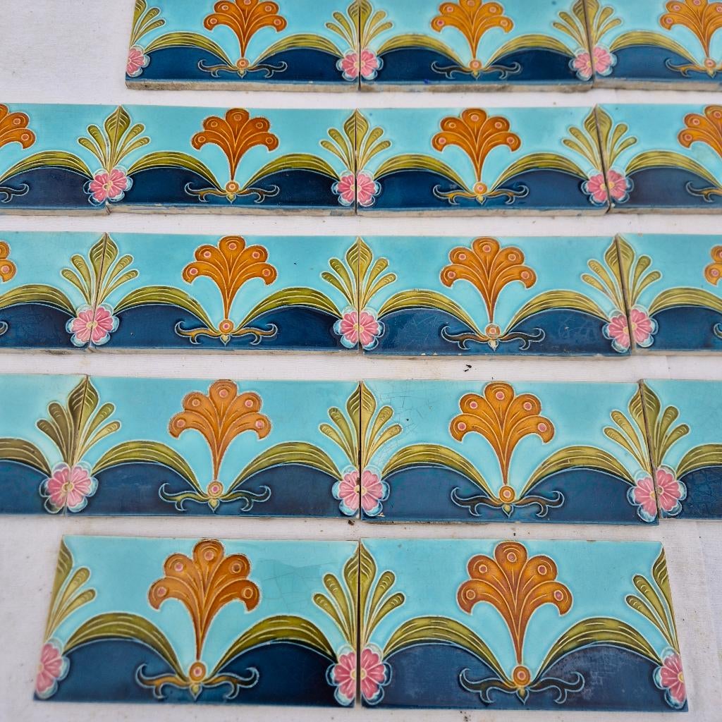 Unieke voorraad art nouveau / art deco wandtegels 1900-1930, Ophalen