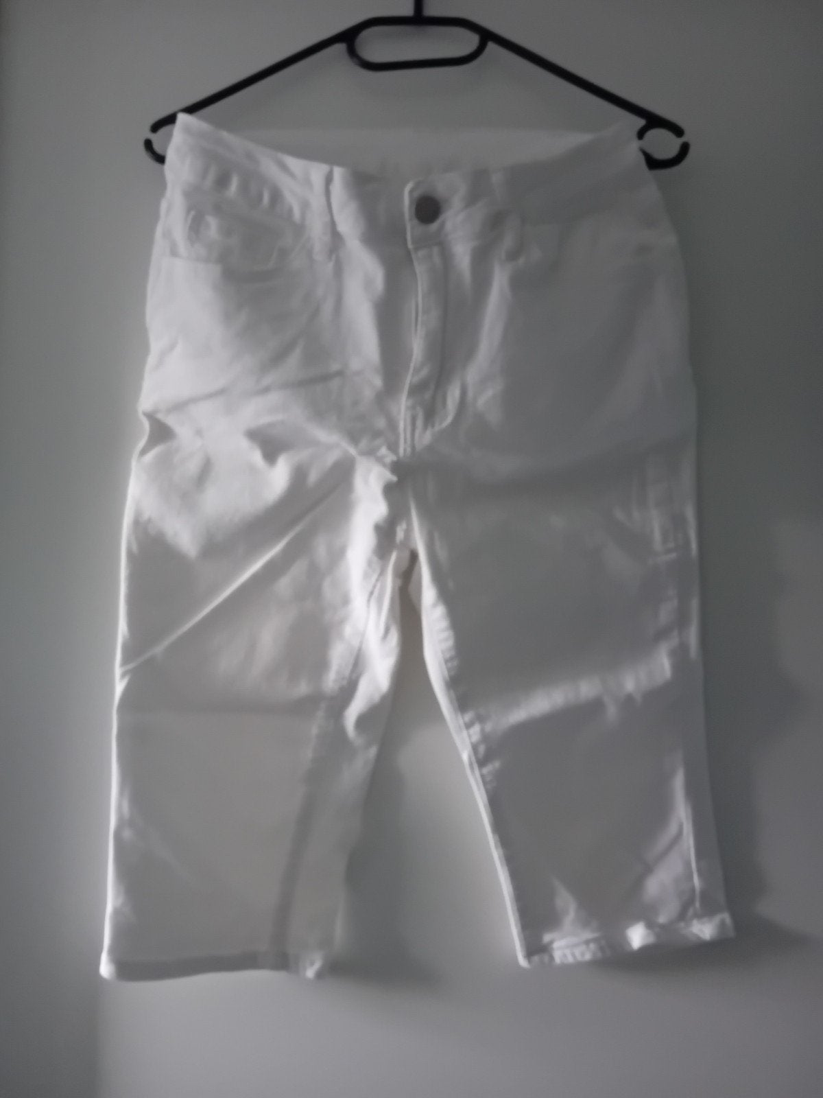 Witte capri broek maat M, Maat 38/40 (M), Wit, Ophalen of Verzenden, Zo goed als nieuw