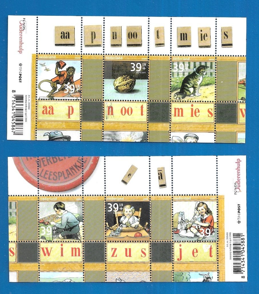 NVPH 2417-18 Blokken Zomerzegels Leesplankje - 2006, Verzenden, Na 1940, Postfris