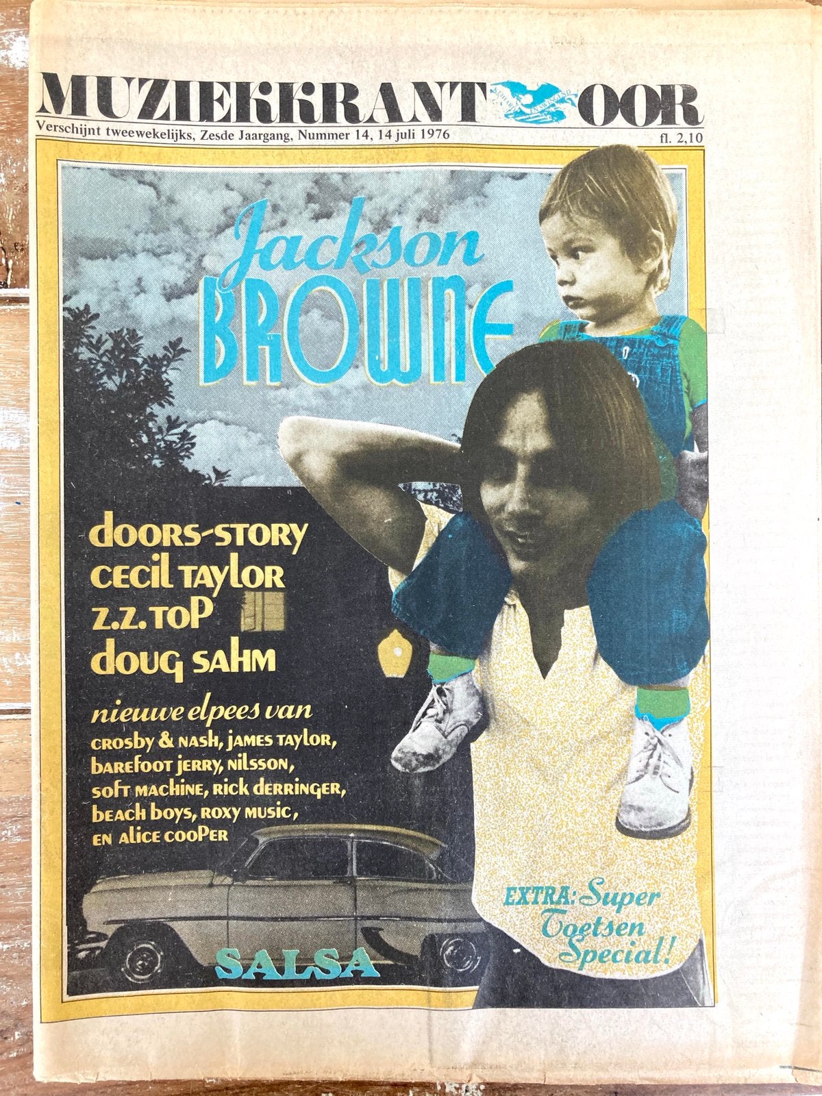 Muziekkrant OOR 1976 DOORS Jackson Browne ZZ TOP Doug Sahm, Boeken, Ophalen of Verzenden, Gelezen, Muziek, Film of Tv