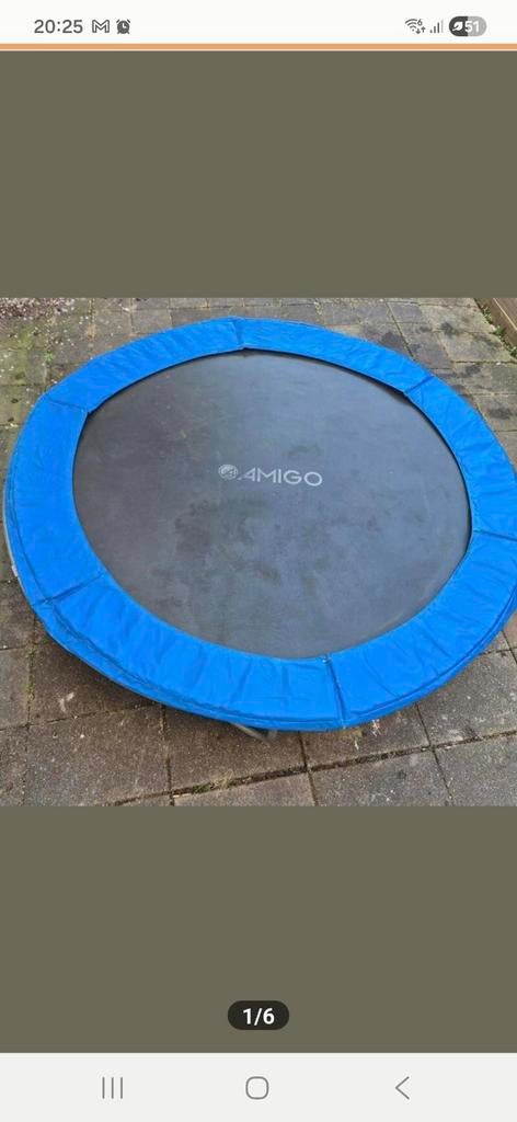 Trampoline 244cm (Amigo), Ophalen