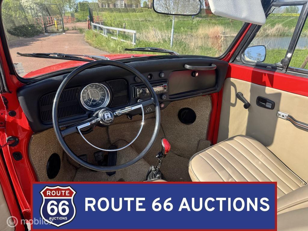 Volkswagen Beetle Cabriolet | 1970 | Route 66 Auctions, Auto's, Oldtimers, Overige carrosserieën, Volkswagen, Zwart, Bedrijf