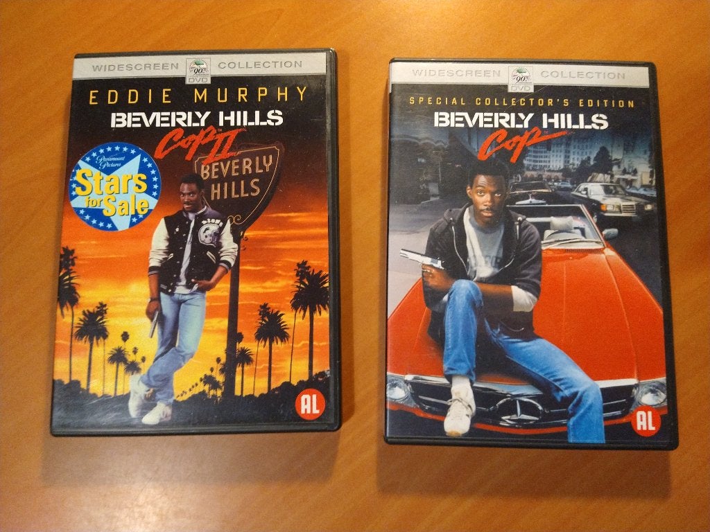 DVD Beverly Hills Cop 1 + 2, Cd's en Dvd's, Alle leeftijden, Ophalen of Verzenden, Zo goed als nieuw, Romantische komedie