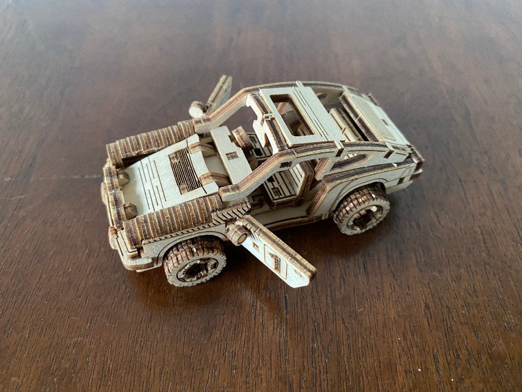 Houten Porsche 911, gebouwde modelbouwset., Ophalen of Verzenden, Nieuw, Auto, Overige merken