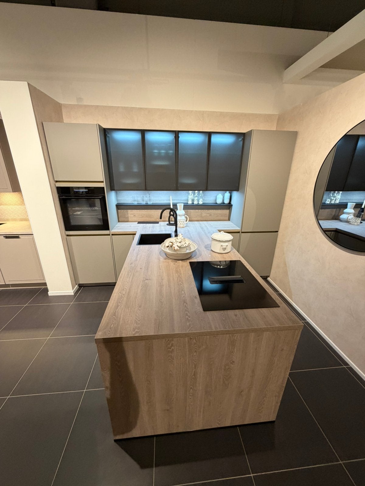 Showroomkeuken Empoli Taupegrijs, Ophalen, Overige typen, Nieuw, Grijs