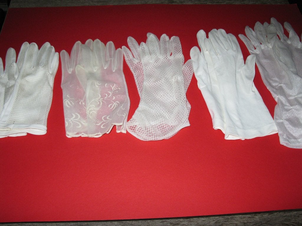 5 Paar dames handschoenen, jaren 60., Ophalen of Verzenden, Dames