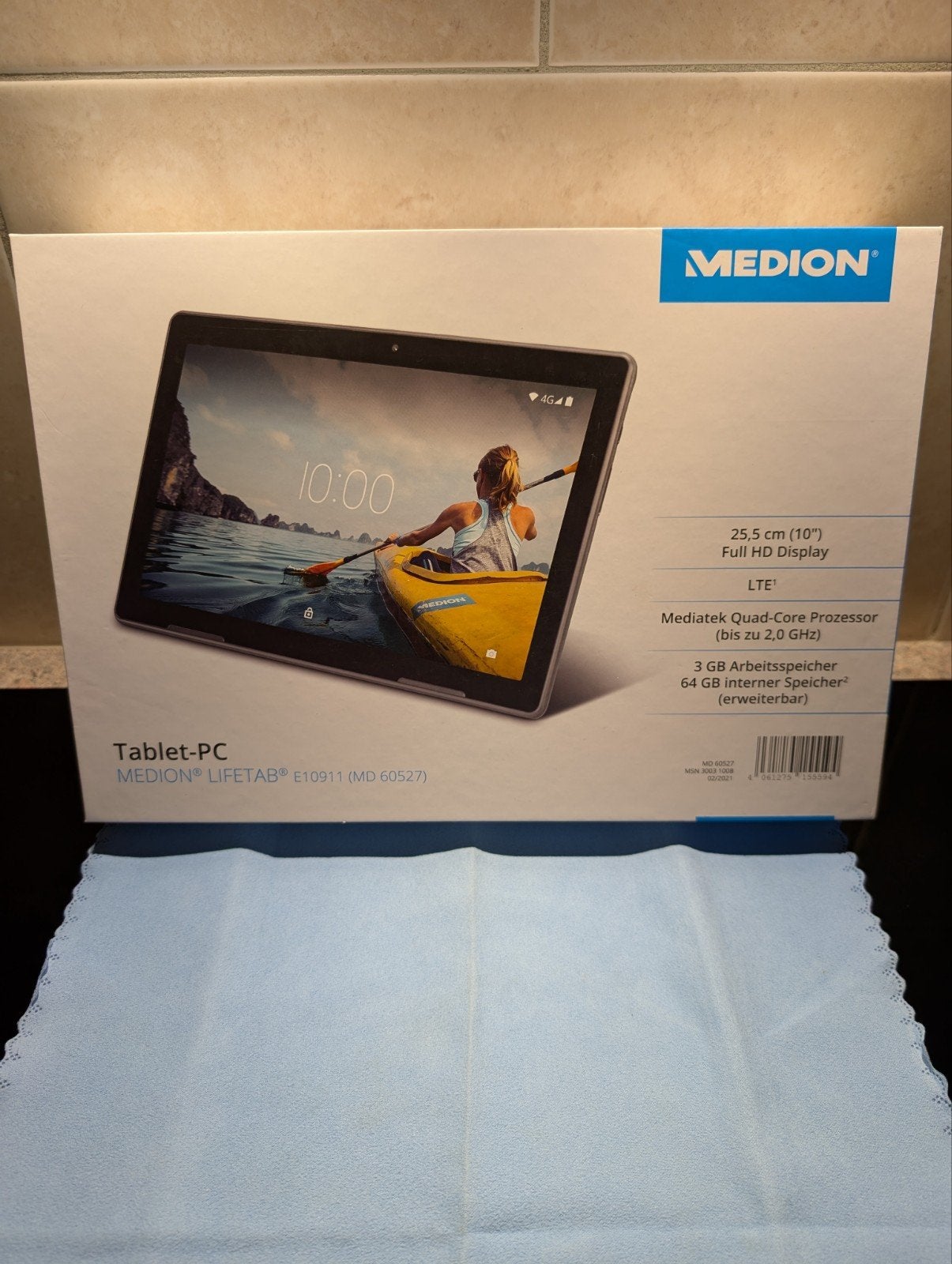 medion livetab E10911 MD60527, Computers en Software, Android Tablets, Zo goed als nieuw, Wi-Fi, 10 inch, 512 GB, Gps, Uitbreidbaar geheugen