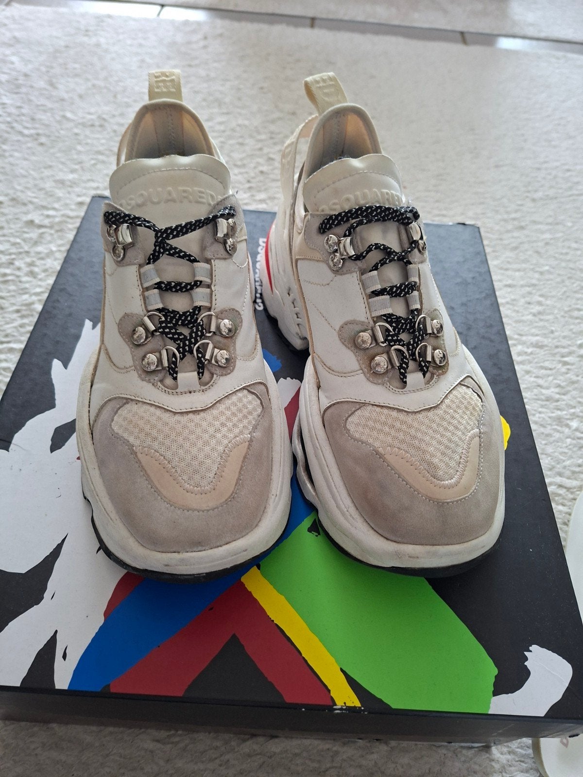 Originele Dsquared2 heren sneakers maat 42, Dsquared2, Wit, Ophalen of Verzenden, Sneakers of Gympen