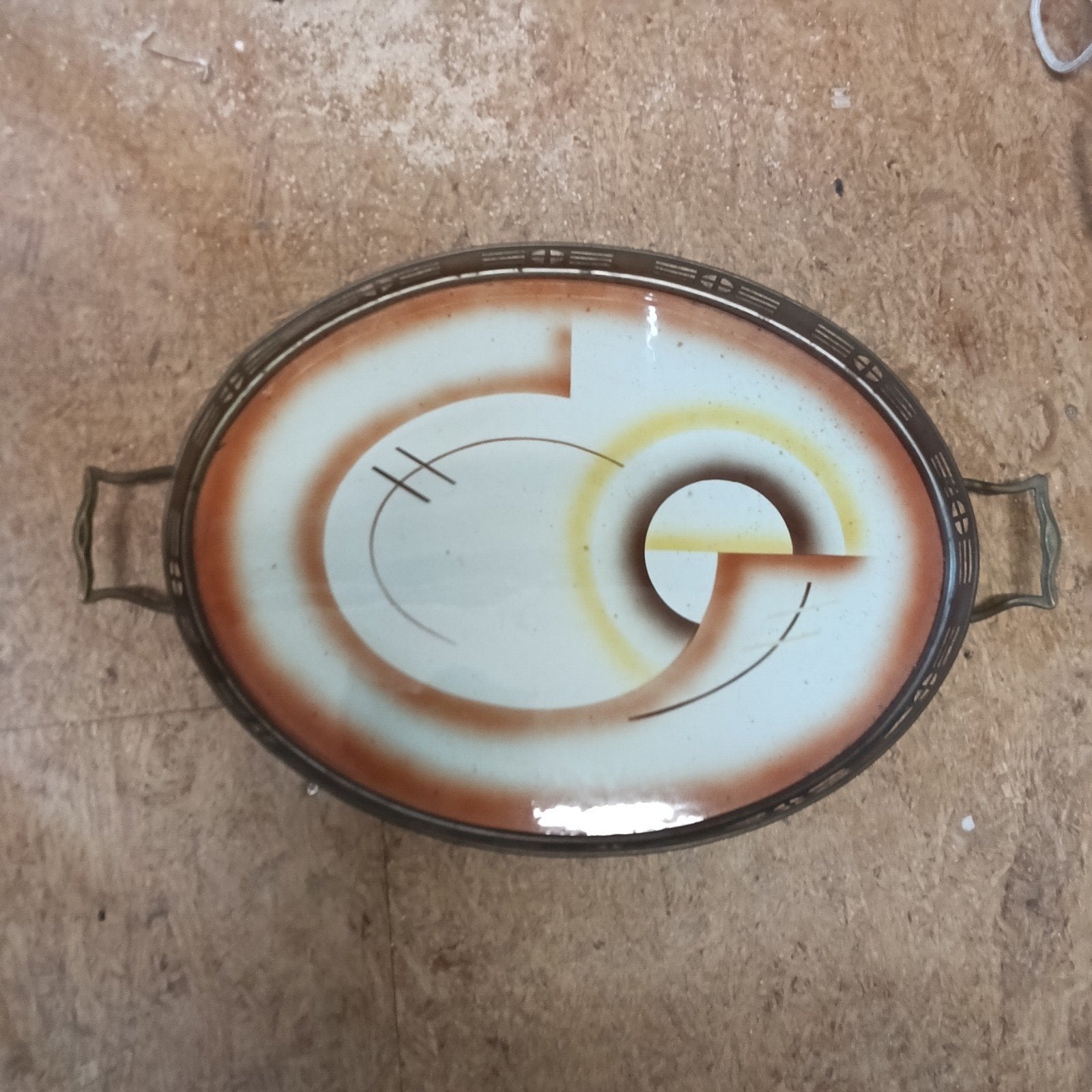 Dienblad, art deco, Antiek en Kunst, Ophalen